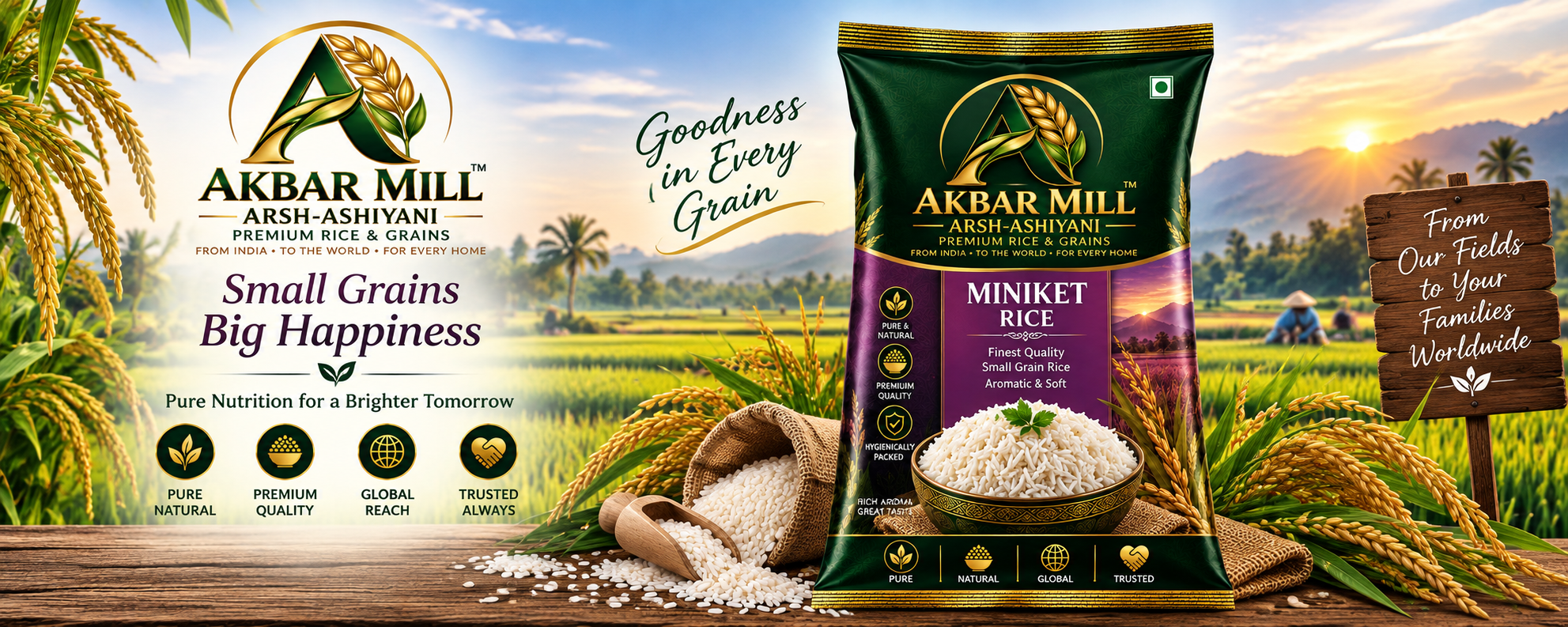 Akbar Mill Arsh-Ashiyani Basmati Dubar Rice